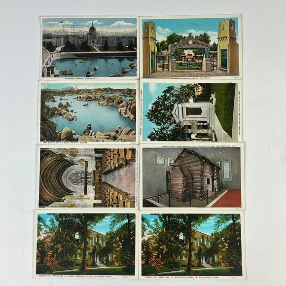 Unbranded Other - Antique 1920s - 1930s Postcard Lot British Columbia KY Chicago IL AZ TX